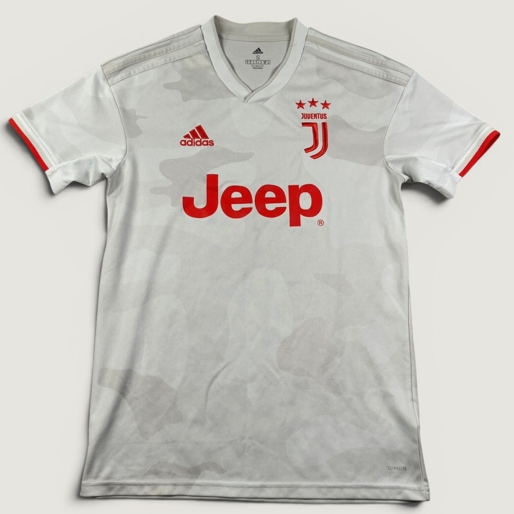 Adidas Mens S Soccer Jersey White Camo‎ Juventus Climalite Jeep Training Shirt